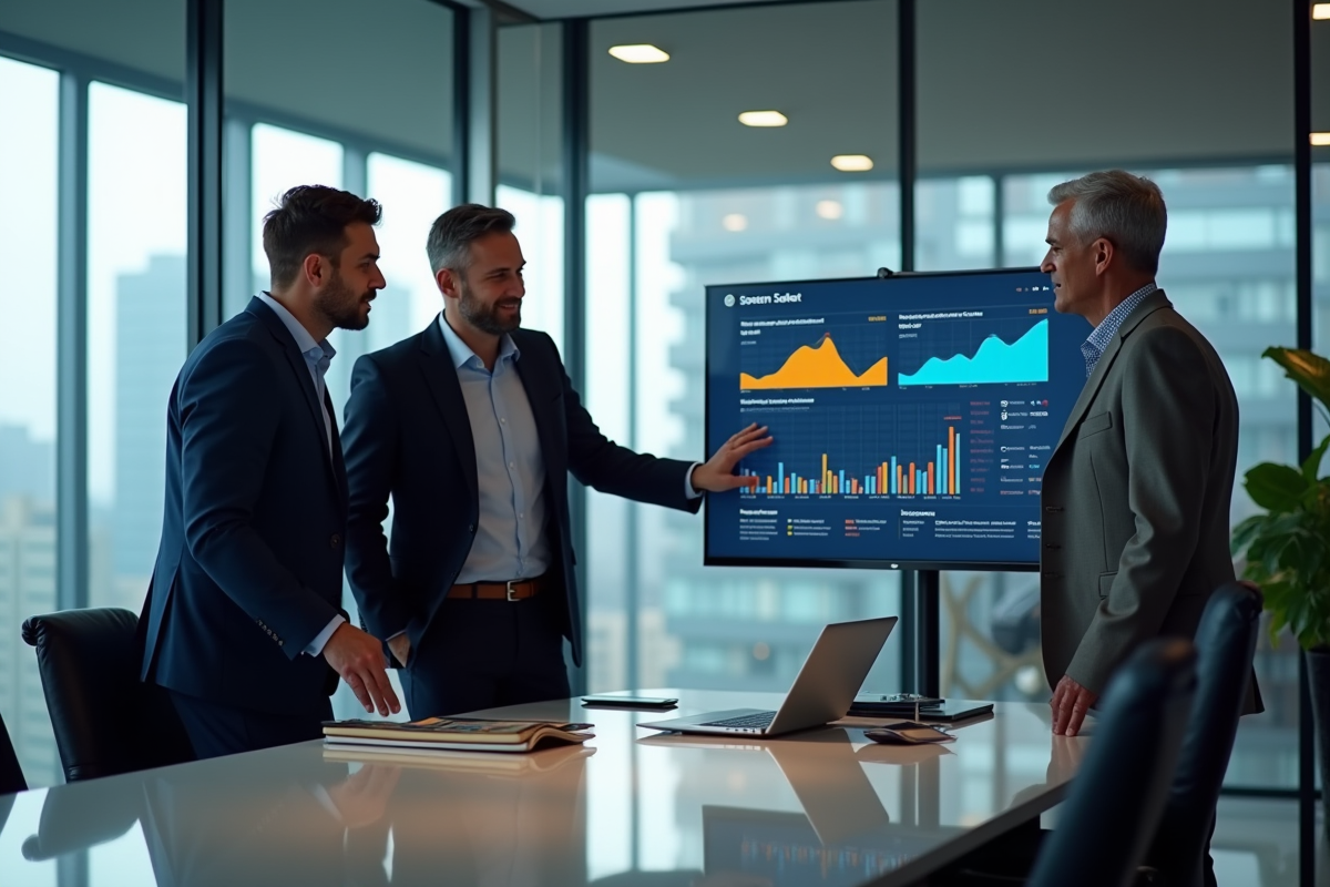 Équipe de professionnels collaborant autour d