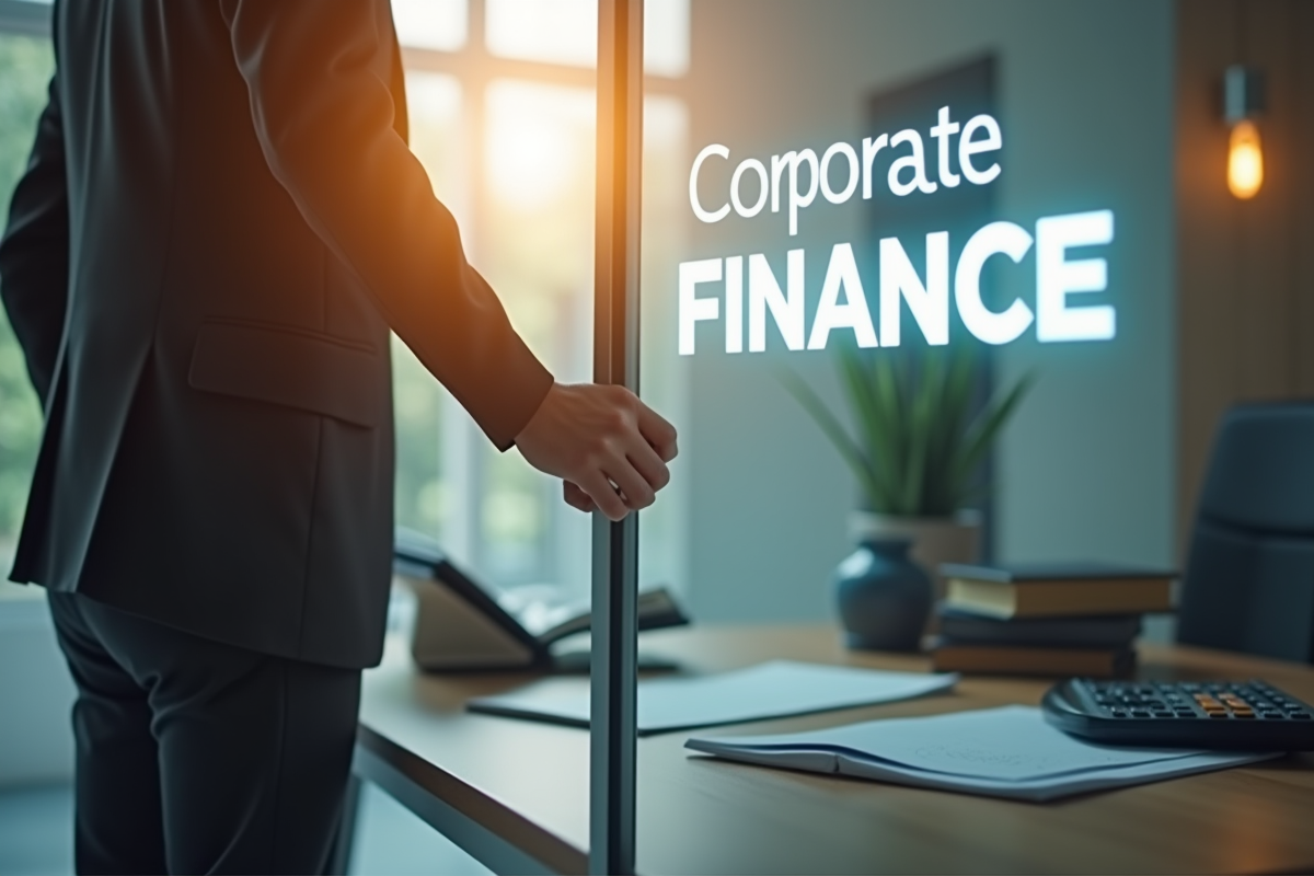 Main ouvrant une porte de finance d